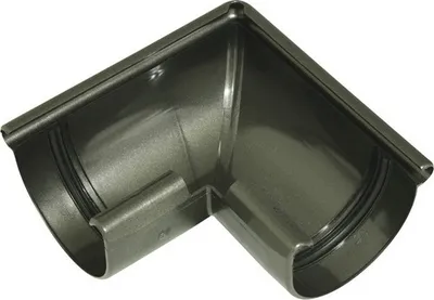 Produktbild von Marley Aussenecke Kunststoff halbrund 90° Anthrazit metallic NW 125 mm