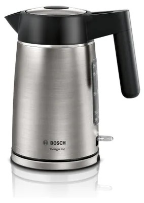Productafbeelding van Bosch TWK5P480, 1,7 liter, 2400 W, zwart, roestvrij staal, roestvrij staal, waterniveau-indicator, oververwarmingsbeveiliging