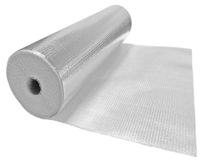 Produktbild von 1 Rolle ALU-TOP Luftpolsterfolie 120cm x 25m PET mit ALU metallisiert 4-lagig 230my