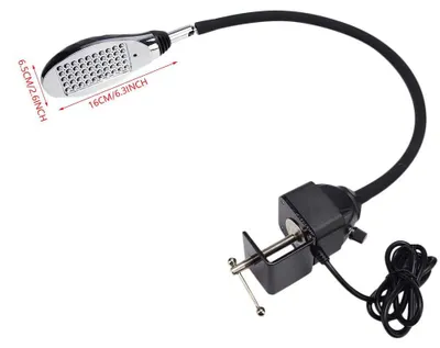 Nähmaschinenlampe 8W, 50 LEDs, einstellbares Licht, 110-250V