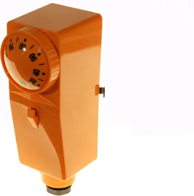 Imagen del producto de Termostato empotrado para control de temperatura de 20 a 90 °C, con protección IP20, para bombas de circulación de calderas