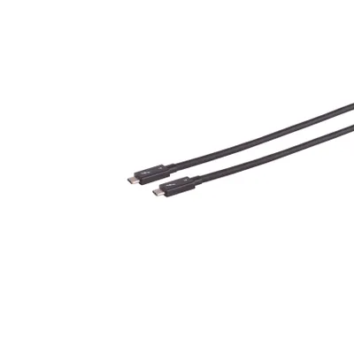 Produktbild von Thunderbolt 4 Kabel, UltraFlex, USB-C auf USB-C, 40 Gbit/s, PD 100W, 20V/5A - Länge: 0,5m
