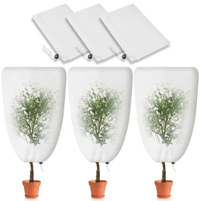 Produktbild von Winterschutz Pflanzen 80 x 120cm, 3 Stück Frostschutz Vlies atmungsaktiv
