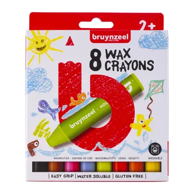 Obrázok produktu pre bruynzeel Detské voskové pastelky Box of 8