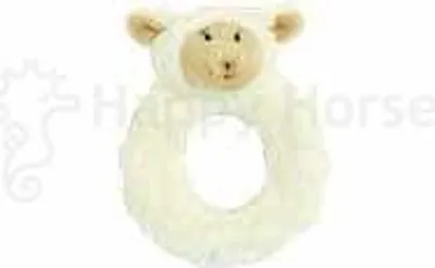 Image de Happy Horse Lammy Hochet - Jouet en peluche pour bébé - 13 cm