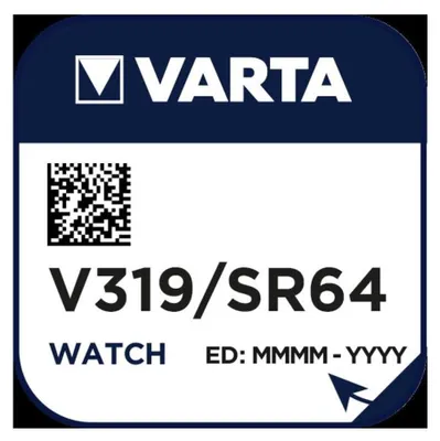 Produktbild von Varta V319, Siler-Oxid (S), 1.55 V, 16 mAh, 5.8 mm, 5.8 mm, 2.66 mm