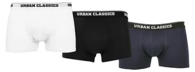 Immagine prodotto di Urban Classics - Boxer da uomo (confezione da 3) TN863 (S) (bianco/blu navy/nero)