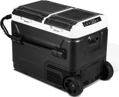 Produktbild von Aopunly Kompressor Kühlbox 50 Liter mit Rollen, Elektrische Gefrierbox mit APP-Steuerung zum Kühlen, Kühlschrank Einfrieren & Warmhalten Kühlschrank bis -20 °C