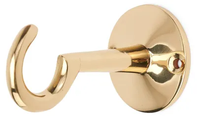 Wandhaken aus Messing, Gold, 7,5 cm, 1 Stück