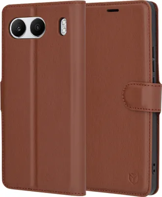 Produktbild von Techsuit Leder Folio Book Wallet Klapphülle für OnePlus Nord 4 - Braun