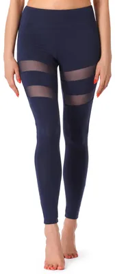 Produktbild von Merry Style Damen Lange Leggings Fitnesshose aus Viskose MS10-232 (Dunkelblau, M)