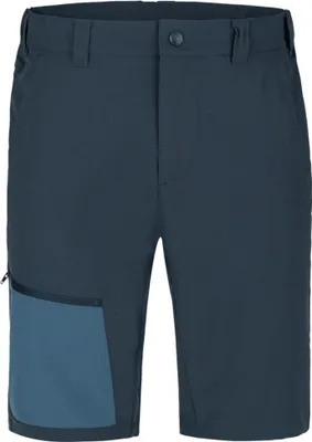 Produktbild von Knielange Shorts aus Polyester-Elasthan für Outdoor & Wandern, atmungsaktiv, flexibel, mit elastischem Bund und 4 Taschen
