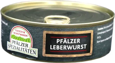 Produktbild von Pfälzer Spezialitäten Leberwurst Vollkonserve 200g Dose