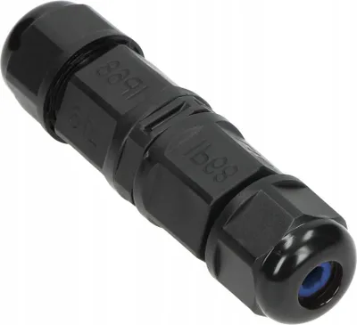 Image de Orno | Connecteur étanche 3x1,5 mm² IP68 - Noir - Haute qualité - Résistant aux intempéries