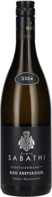 Produktbild von Erwin Sabathi Gelber Muskateller Ried Krepskogel Südsteiermark DAC 2024 12,5% Vol. 0,75l