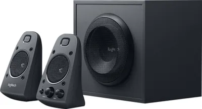 Produktbild von Logitech Z625 Powerful THX Sound, 2.1 Kanäle, 200 W, Universal, Schwarz, Drehregler, 35 W