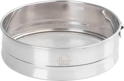 Immagine prodotto di Setaccio MagicHome, rotondo, per farina, 19 cm, in acciaio inox