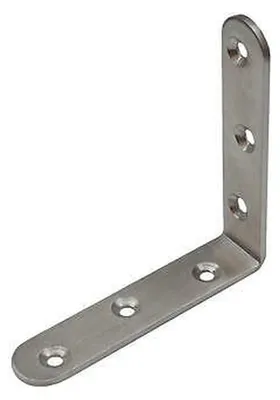 Produktbild von Edelstahl Winkelverbinder Lochwinkel Verbinder Holzverbinder Halter 4-04 90x90x19mm (2,8mm) 1 Stück