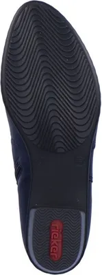 Produktbild von Rieker Damen Stiefelette elegant Zierriemen metallische Ringe Reißverschluss Y0775, Größe:38 EU, Farbe:Blau