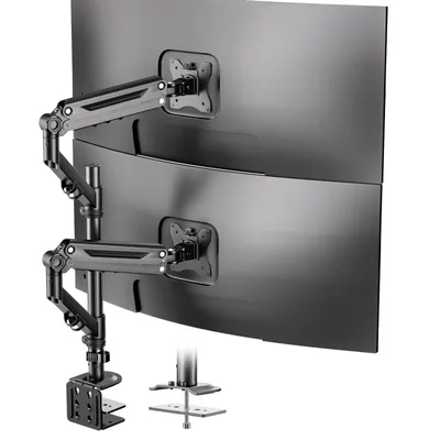 Produktbild von Monitorhalterung für 2 Monitore 17–40 Zoll, bis 12 kg je Bildschirm, höhenverstellbar, VESA 75x75/100x100 mm