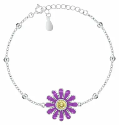 Immagine prodotto di Bracciale con fiori in argento BRC220W