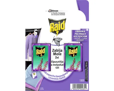 Immagine prodotto di Repellente raid contro le tarme dei vestiti al profumo di lavanda