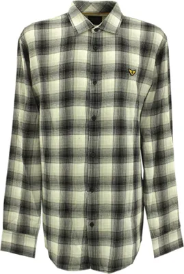 Produktbild von 31098 PME Legend, ,  Herren langarm Hemd, Flanell, schwarz grau kariert, XXL