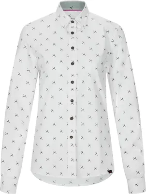 Produktbild von il Lago Sie Bluse Hirschlein Damen (Weiß) Größe M