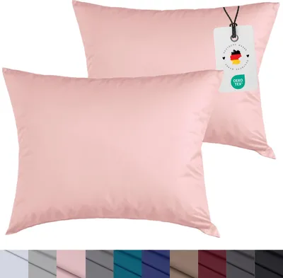 Produktbild von Kissenbezug 80x80 cm aus 100% Mikrofaser, Kissenhülle Rosa Einfarbig
