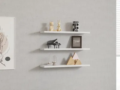 Produktbild von Skye Decor, Boss- Boss v2 PUQ, Weiß, Wandregale, 1,8x60x14,5 cm, 100% Melaminbeschichtete Partikelplatte