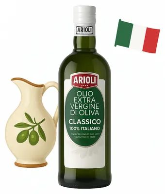 Image de Huile d'olive extra vierge italienne, 1 litre, marque Arioli