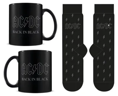 Obrázok produktu pre Sada hrnčeka a ponožiek s motívom AC/DC