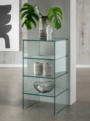 Image de Ablageregal >7215< in Klarglas, Glas - 40x80x40cm (BxHxT)