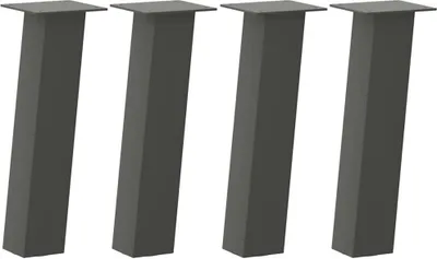 Produktbild von vidaXL Couchtischbeine 4 Stk. Anthrazit 30 cm Stahl