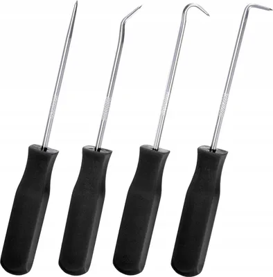 Produktbild von LUXTOM | Dichtung Demontage Werkzeug, für Auto, 4tlg, Nadel Haken Schaber Satz, Demontagehaken Werkzeug, Hakenset