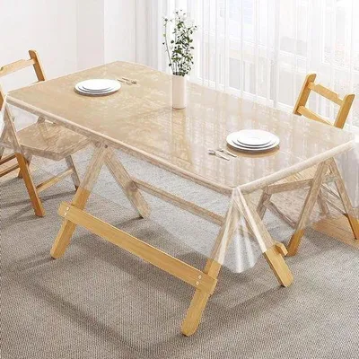 Produktbild von Transparente Tischfolie 130 x 70 cm - wasserdicht - für Innen- und Außenküche