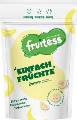 Produktbild von Gefriergetrocknete Banane FRUITESS EINFACH FRÜCHTE, 50g