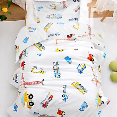 Produktbild von Kinderbettwäsche 135x200 Baumwolle Bettwäsche für Baby Kinder Mädchen Junge mit Reißverschluss