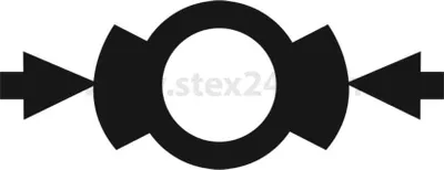 Produktbild von Georg Schlegel Bezeichnungsschild Grafik-Symbol BREMSEN weiß - 1 Stück