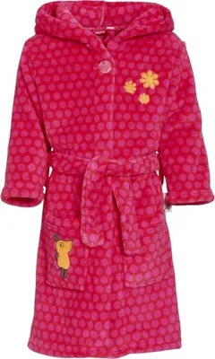 Produktbild von Bademantel Maus Girls Fleece rot/rosa Größe 134/140