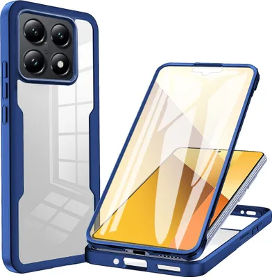 Obrázek produktu pro Pouzdro pro Xiaomi 14T, 360° Kompletní Ochrana s Vestavěným Chráničem Displeje Modrý