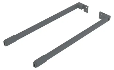 Produktbild von GTV AXIS PRO Vierkant-Längsschiene für Schubladen 600mm anthrazit – Breite: 550 mm; Farbe: anthrazit. | Högert Technik