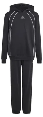 Zdjęcie produktu dla Dres sportowy dla dzieci unisex marki adidas, w kolorach: czarny/szary/biały, rozmiar: 5-6 lat