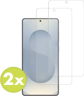 Immagine prodotto di Samsung Galaxy S25 Edge Screenprotector: Pellicola protettiva in vetro Accezz 2 pack - Trasparente