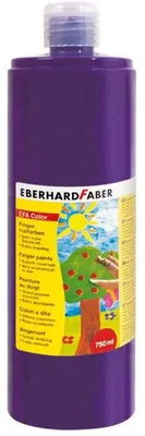 Immagine prodotto di EBERHARD FABER 578937 EBERHARD FABER Fingerfarbe EFA Color, purpurviolett, 750 ml