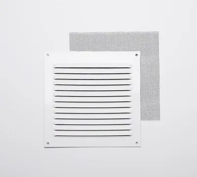 Image de Grille d'aération aluminium blanc à visser 15x15cm