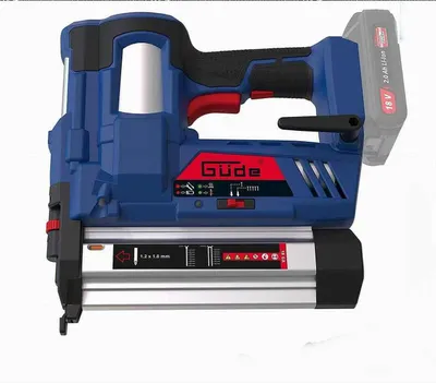Produktbild von Güde Akku Tacker Nagler Klammergerät 18V Solo  Nägel bis 50mm 18V E³ Akkusystem