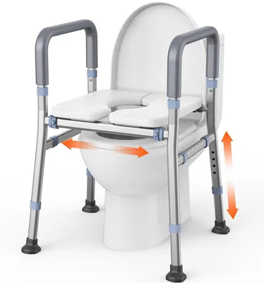 Image de Support pour toilettes pour personnes âgées - Blanc