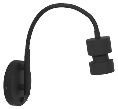 Produktbild von Steinhauer Wandleuchte Natasja LED 1-flammig Mattes Schwarz 11x22cm