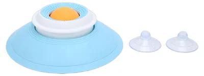 Produktbild von Leckspielzeug für Hunde und Katzen, rotierender Ball, Lecknapf, Anreicherung, Saugnapf, interaktiver Futterspender, Leckerli-Spender, Gelb